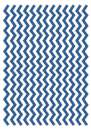 Printed Wafer Paper - Chevron Aqua